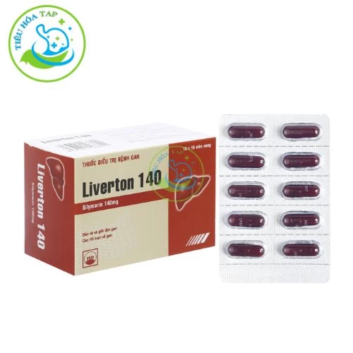 Liverton 140 - Hộp 10 vỉ x 10 viên nang cứng